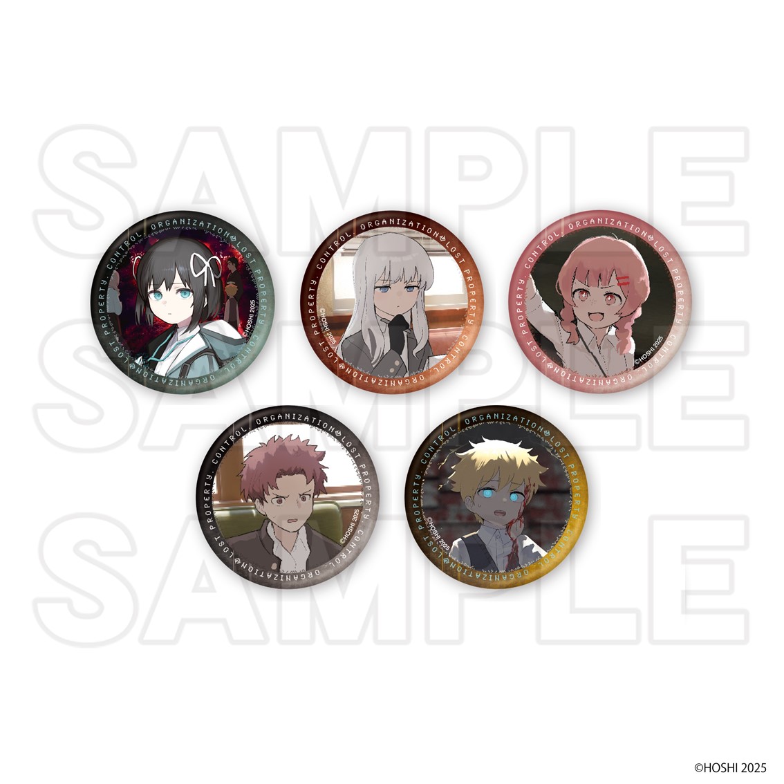 遺失物統轄機構　スクエア缶バッチ　全12種セット 遺失物統轄機構 スクエア缶バッチ 全12種セット